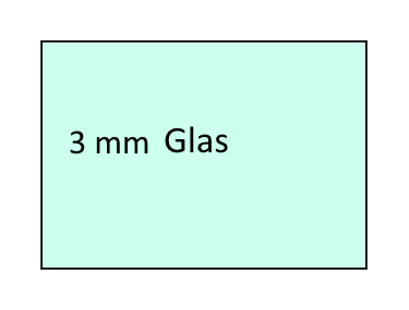 Glas 3mm, , Glasscheibe im Zuschnitt