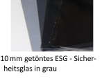10 mm getöntes ESG Parsol grau