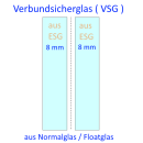 Verbundsicherheitsglas ( VSG ) 16mm aus ESG