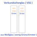 Verbundsicherheitsglas ( VSG ) 16mm aus ESG Weißglas