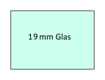 Floatglas / Normalglas 19mm