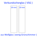 Verbundsicherheitsglas VSG 38mm aus supertransparenten Glas