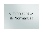 6mm Satinato Floatglas (Milchglas)