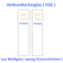 Verbundsicherheitsglas ( VSG ) 8mm aus TVG Weißglas