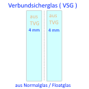 Verbundsicherheitsglas (VSG ) 8mm aus TVG