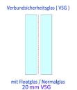 Verbundsicherheitsglas aus Floatglas / VSG 20mm